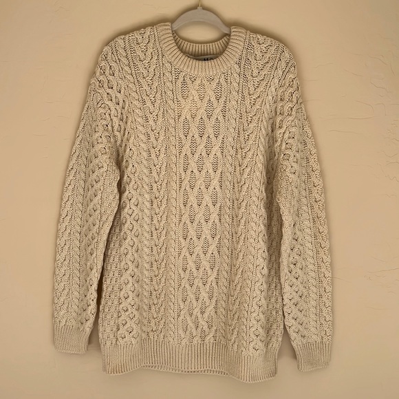 NWT ARAN MOR Ireland Marino Wool Sweater - Picture 2 of 7